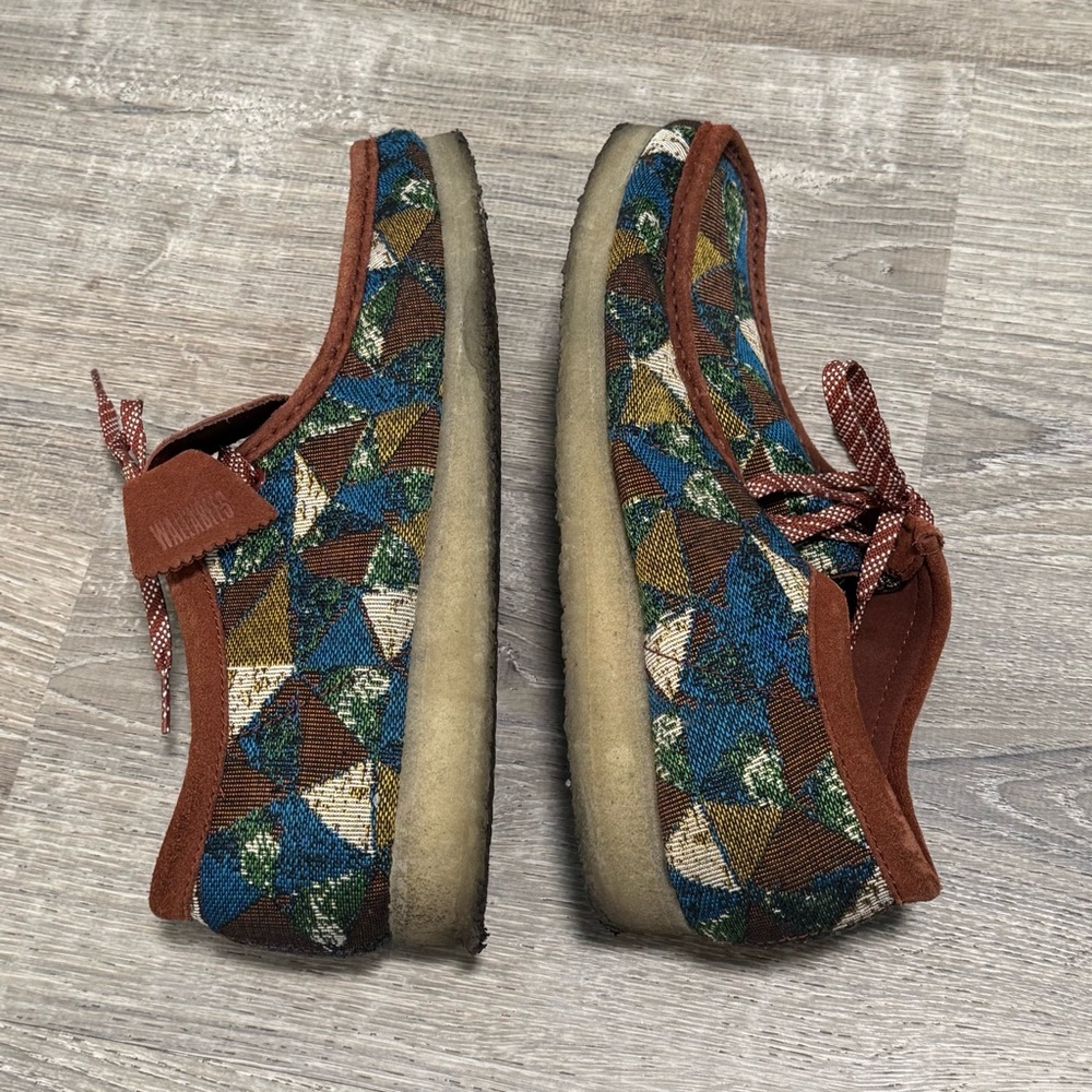 Clarks original Patchwork Wallabees 11.5 brown bl… - image 7